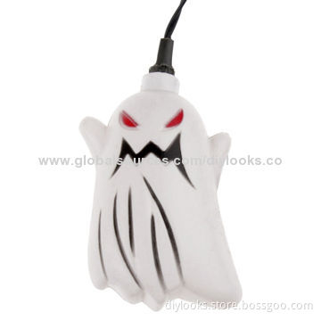 Halloween Ghost String Lights with 16pcs Lampshades